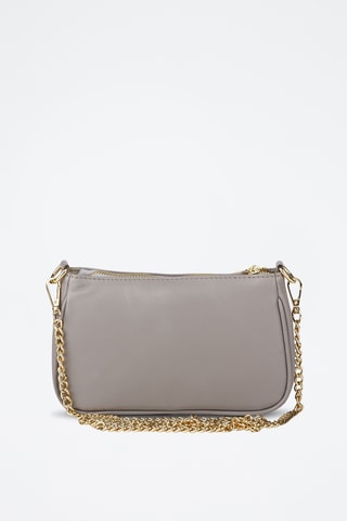 Sac bandoulière en cuir - Gris
