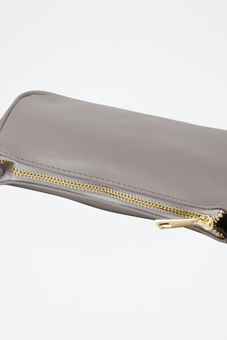 Sac bandoulière en cuir - Gris