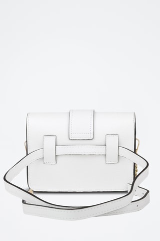 Sac bandoulière en cuir - Blanc