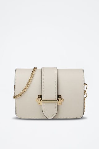 Sac bandoulière en cuir - Blanc