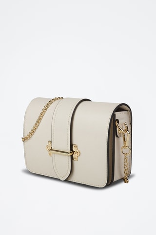 Sac bandoulière en cuir - Blanc