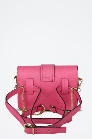 Sac bandoulière en cuir - Fuchsia