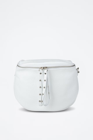 Sac porté épaule en cuir - Blanc