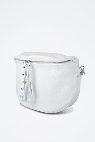 Sac porté épaule en cuir - Blanc
