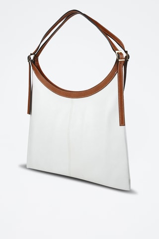 Cabas en cuir - Blanc