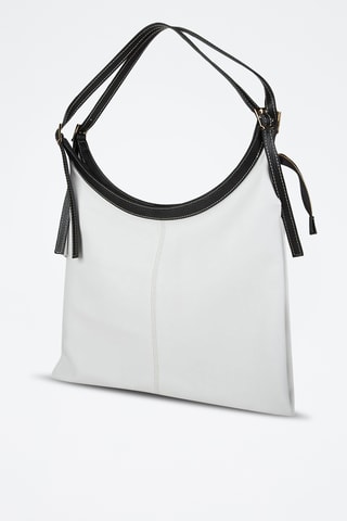 Cabas en cuir - Blanc