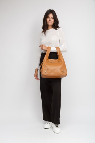 Cabas en cuir - Marron