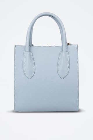 Cabas en cuir - Bleu