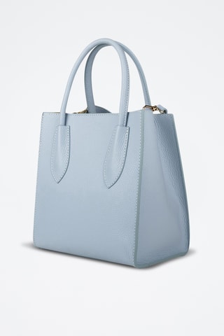 Cabas en cuir - Bleu