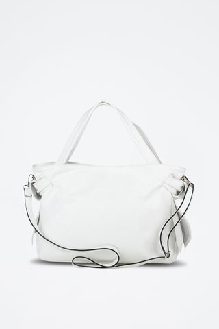 Cabas en cuir - Blanc