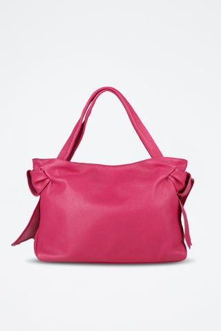 Cabas en cuir - Fuchsia