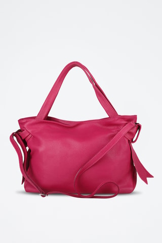 Cabas en cuir - Fuchsia