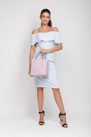 Cabas en cuir - Violet