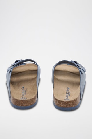Leren Muiltjes - Blauw