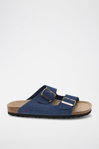 Leren Muiltjes - Blauw