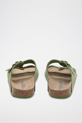 Leren Muiltjes - Groen