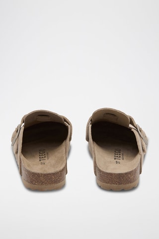 Leren Clogs - Beige
