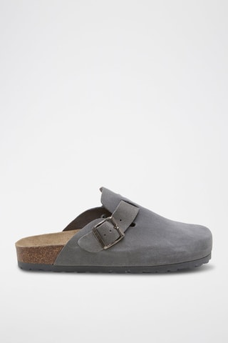 Leren Clogs - Grijs