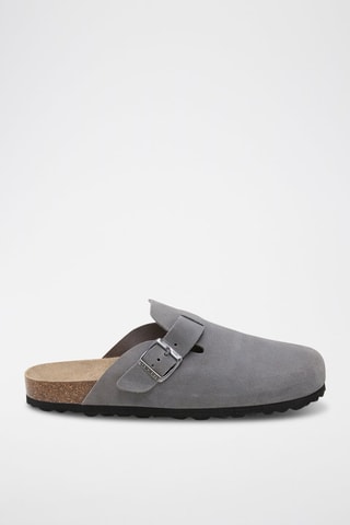 Leren Clogs - Grijs