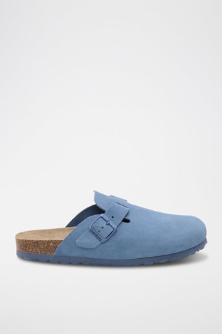Leren Clogs - Blauw