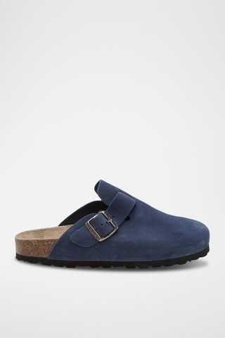 Leren Clogs - Blauw