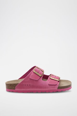 Leren Muiltjes - Fuchsia
