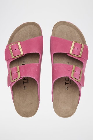 Leren Muiltjes - Fuchsia