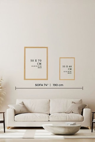 3 tableaux en bois - Beige - 50 x 70 cm