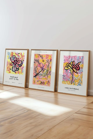 3 tableaux - 50 x 70 cm