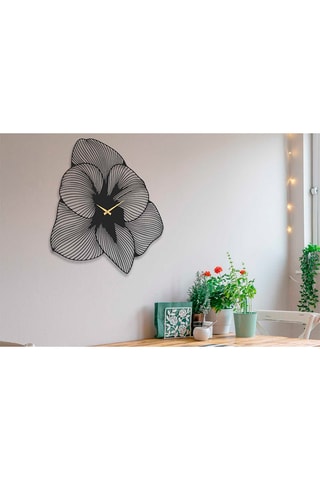 Horloge Azalea - 70 x 70 cm - Noir