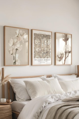 3 tableaux "African Marigold " William Morris - 30 x 40 cm