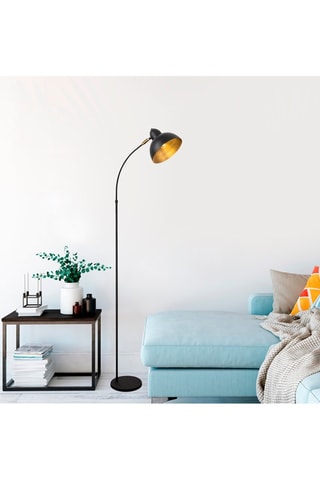 Lampadaire Varzan - Noir - 15 W