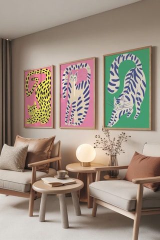 3 tableaux - 30 x 40 cm