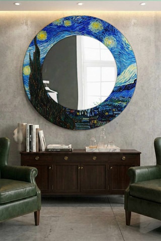Miroir - 58 cm - Bleu