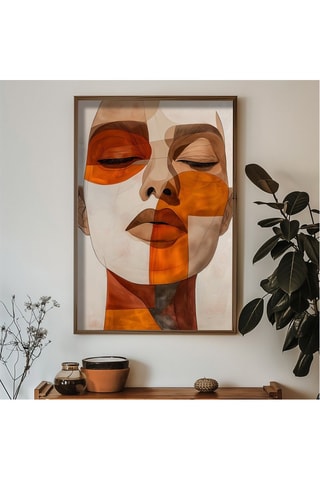 Peinture décorative encadrée en MDF Marguerite2 - 50 x 70 cm
