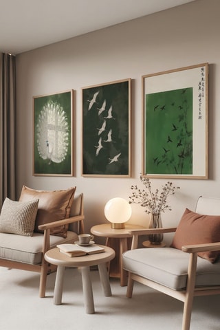 3 tableaux - 30 x 40 cm