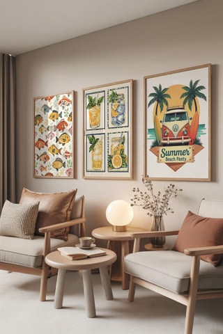 3 tableaux - 30 x 40 cm