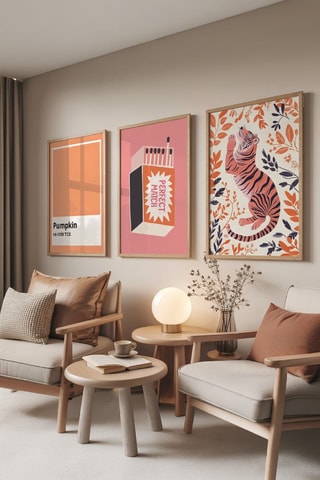 3 tableaux - 30 x 40 cm