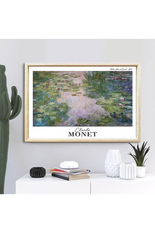 Tableau « Les Nymphéas » Claude Monet - 42 x 62 cm