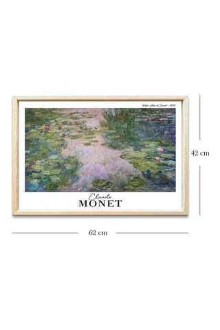 Tableau « Les Nymphéas » Claude Monet - 42 x 62 cm