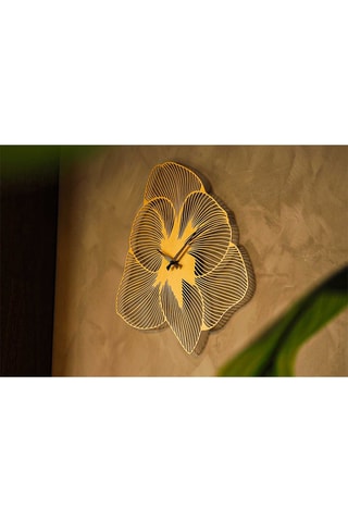 Horloge Azalea - 70 x 70 cm - Doré