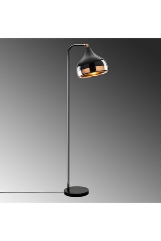 Lampadaire - Noir et cuivré - 100 W