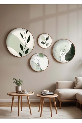 4 tableaux en bois - 45 x 45 cm / 36 x 36 cm / 27 x 27 cm / 18 x 18 cm