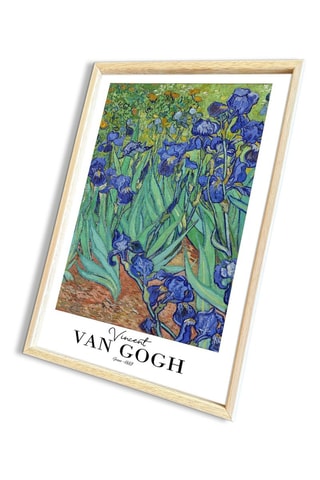 Tableau en bois massif "Iris" Van Gogh - 42 x 62 cm