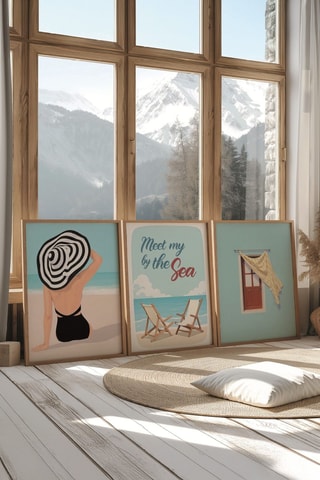 3 tableaux - 30 x 40 cm
