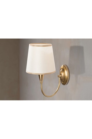 Applique murale Prado - Blanc et doré - 40 W