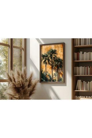 Peinture décorative encadrée en MDF Igor - 50 x 70 cm
