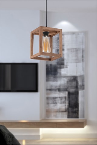Suspension en bois - Naturel - 45 - 60 W