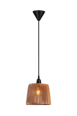 Suspension en bambou Akin - Naturel - 45-60 W