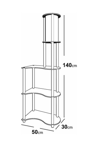 Lampadaire - Imitation noyer - 40 W